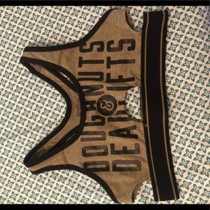 Doughnuts and Deadlifts bra